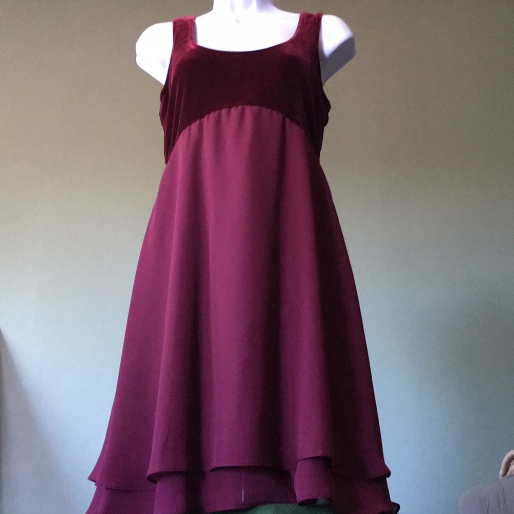 1990s Bridesmaids Dress. Cranberry. 4. EUC